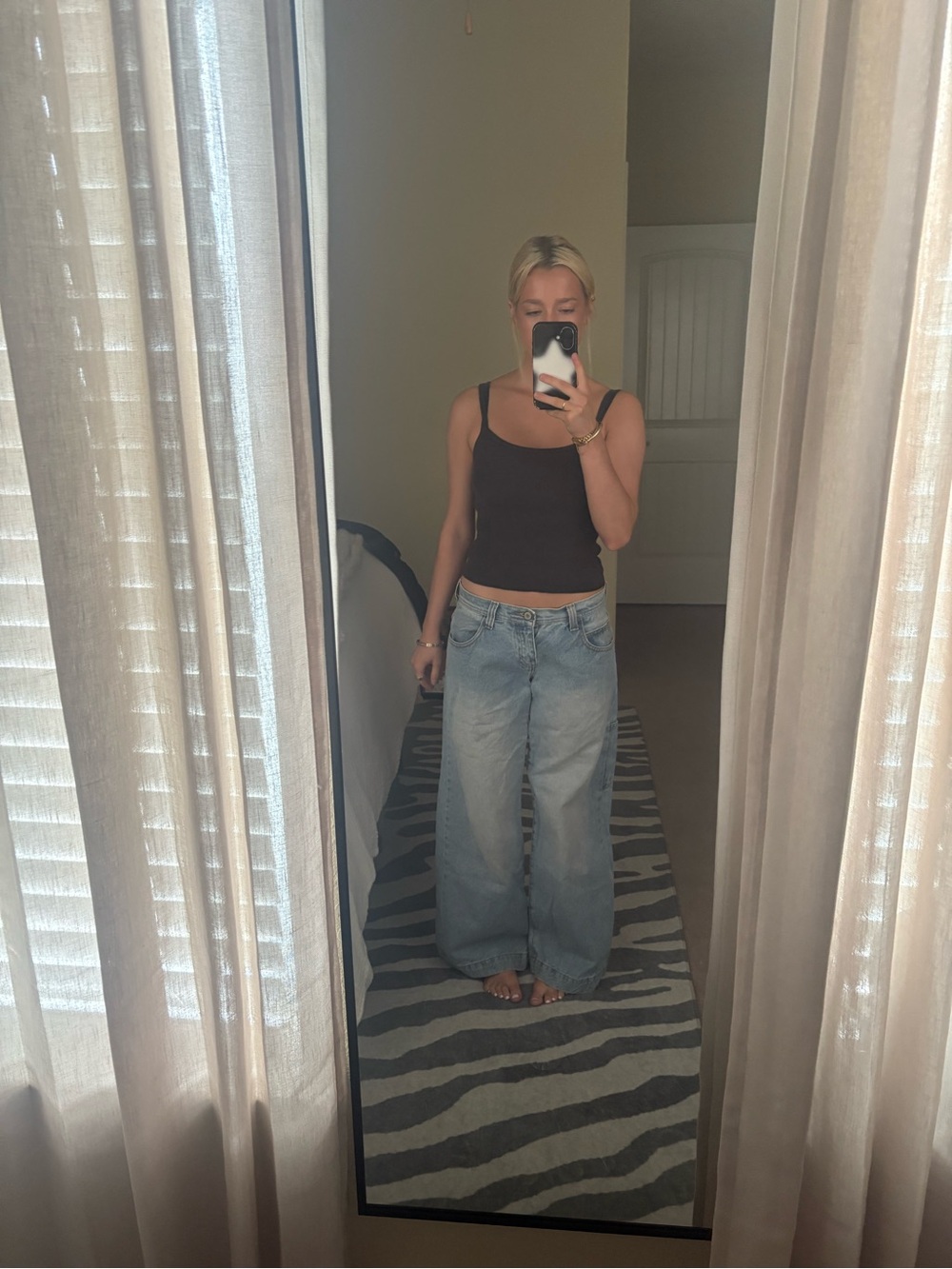 Brandy Melville Light Blue Straight Leg Jeans